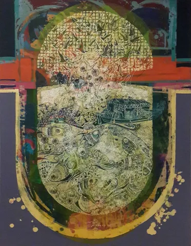 "İsimsiz" eseri ENGİN KORKMAZ tarafından 2014 yılında 92x73 cm ölçülerinde Tuval üzeri akrilik boya tekniği ile yapılmıştır.