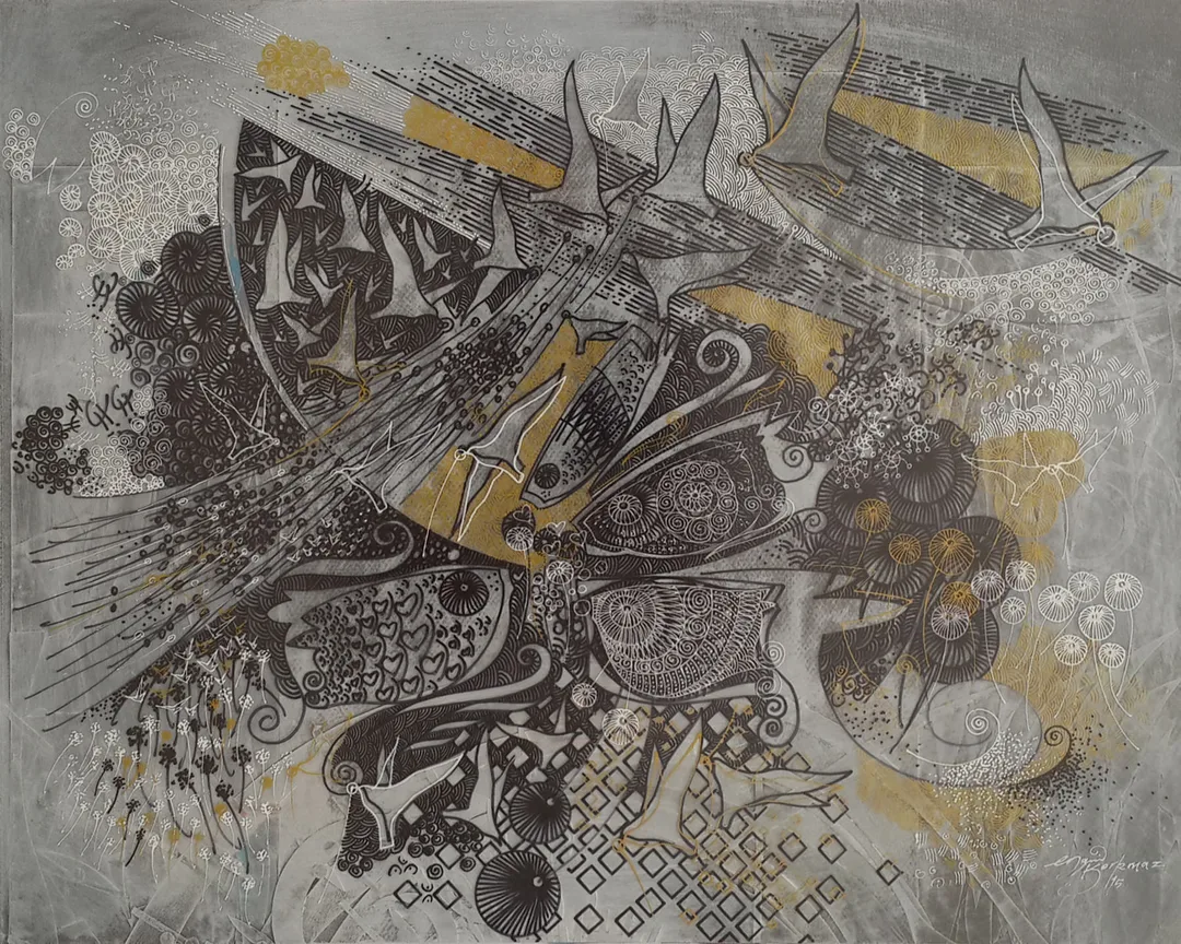 "İsimsiz" eseri ENGİN KORKMAZ tarafından 2015 yılında 50x40 cm ölçülerinde Kağıt üzeri karışık teknik tekniği ile yapılmıştır.