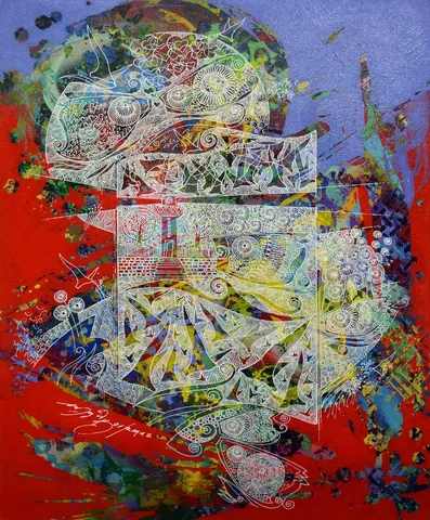 "İsimsiz" eseri ENGİN KORKMAZ tarafından 2016 yılında 50x40 cm ölçülerinde Tuval üzeri akrilik boya tekniği ile yapılmıştır.
