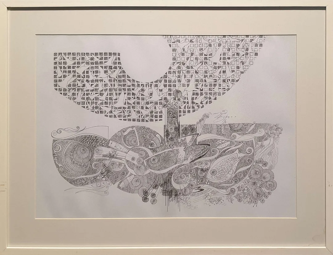 "İsimsiz" eseri ENGİN KORKMAZ tarafından 50x70 cm ölçülerinde Kağıt üzeri karışık teknik tekniği ile yapılmıştır.