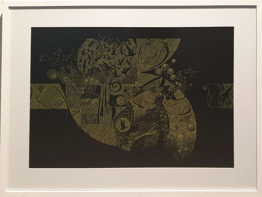 "İsimsiz" eseri ENGİN KORKMAZ tarafından 50x70 cm ölçülerinde Kağıt üzeri karışık teknik tekniği ile yapılmıştır.