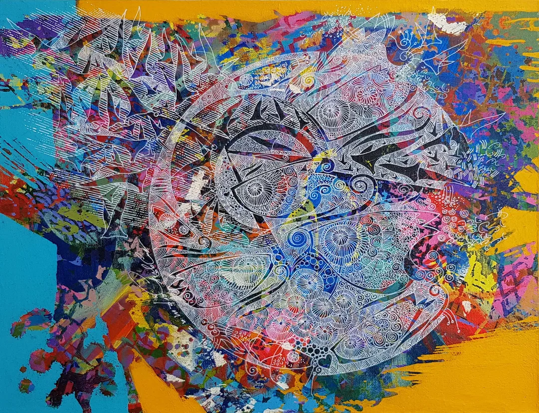 yakınlaştır "İsimsiz" eseri ENGİN KORKMAZ tarafından 2016 yılında 40x50 cm ölçülerinde Tuval üzeri akrilik boya tekniği ile yapılmıştır.