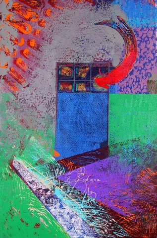 ENGİN KORKMAZ — “İsimsiz”, 2013 "İsimsiz" eseri ENGİN KORKMAZ tarafından 2013 yılında 93x62 cm ölçülerinde Tuval üzeri karışık teknik tekniği ile yapılmıştır.
