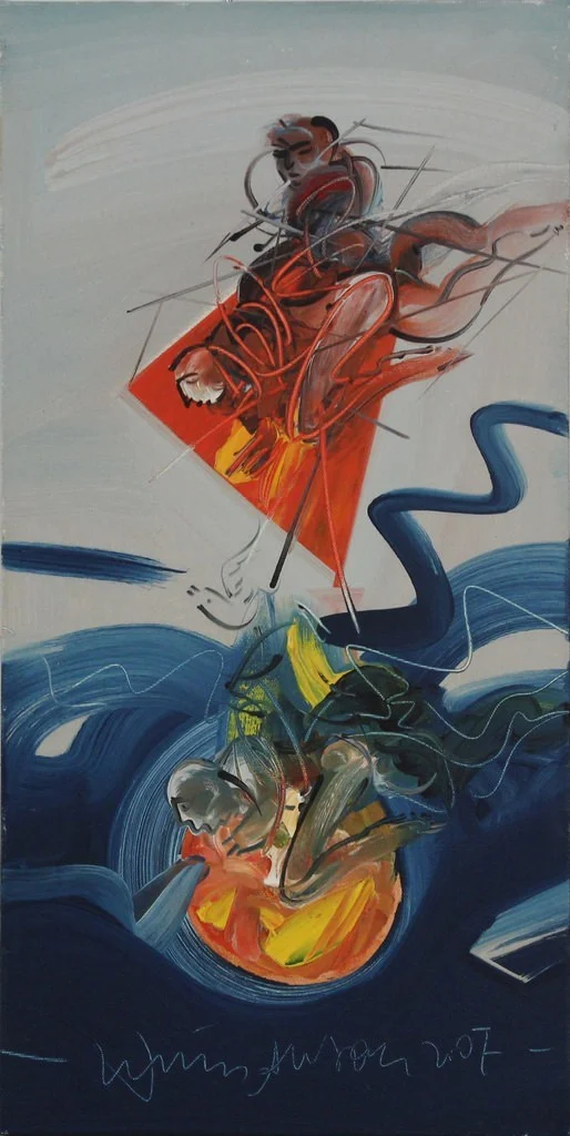 yakınlaştır "İsimsiz" eseri ENİS AKTAŞ tarafından 2007 yılında 50x25 cm ölçülerinde Tuval üzeri yağlı boya tekniği ile yapılmıştır.