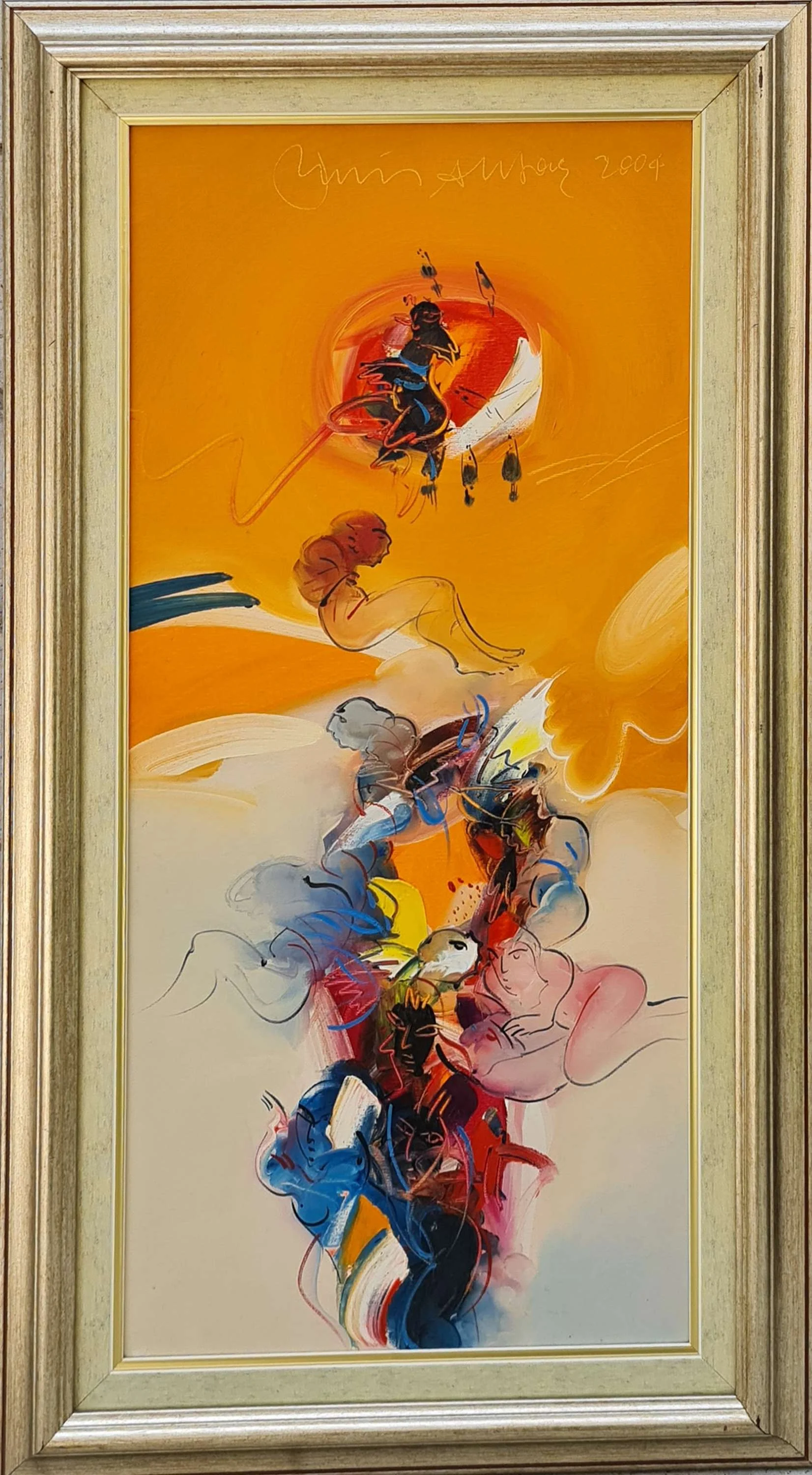 "İsimsiz" eseri ENİS AKTAŞ tarafından 2004 yılında 75x35 cm ölçülerinde Tuval üzeri yağlı boya tekniği ile yapılmıştır.