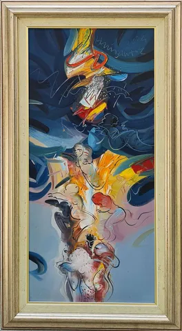 "İsimsiz" eseri ENİS AKTAŞ tarafından 2004 yılında 75x35 cm ölçülerinde Tuval üzeri yağlı boya tekniği ile yapılmıştır.