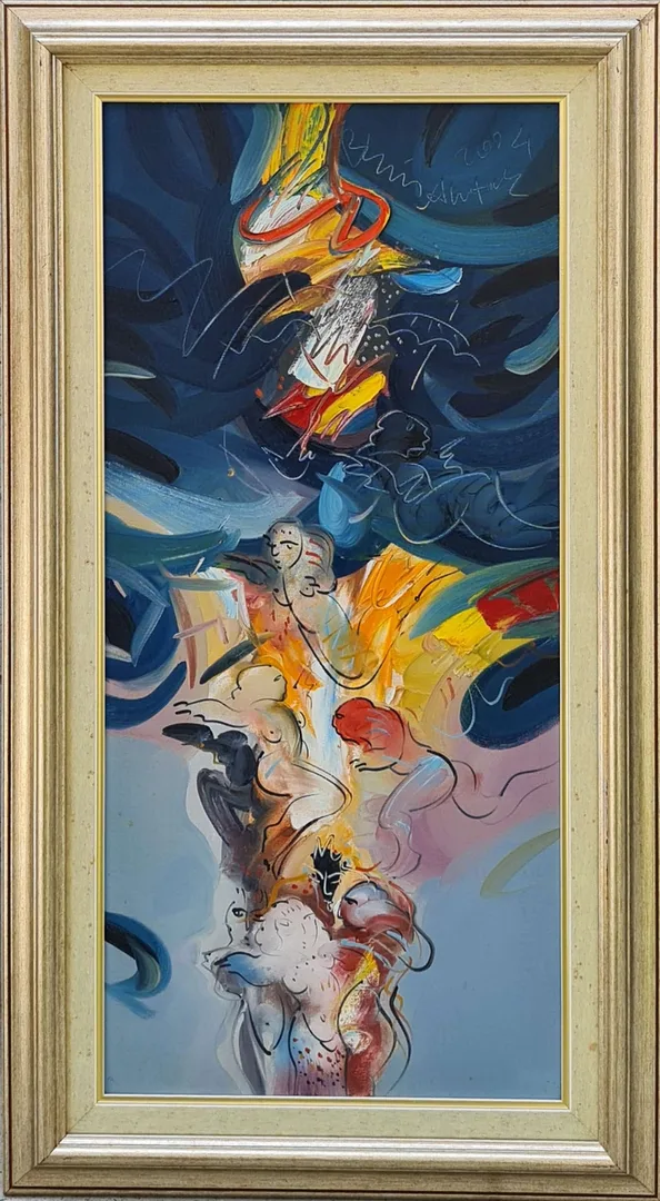 "İsimsiz" eseri ENİS AKTAŞ tarafından 2004 yılında 75x35 cm ölçülerinde Tuval üzeri yağlı boya tekniği ile yapılmıştır.