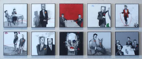"İsimsiz" eseri ERCAN AYÇİÇEK tarafından 85x155 cm ölçülerinde Tuval üzeri akrilik boya tekniği ile yapılmıştır.