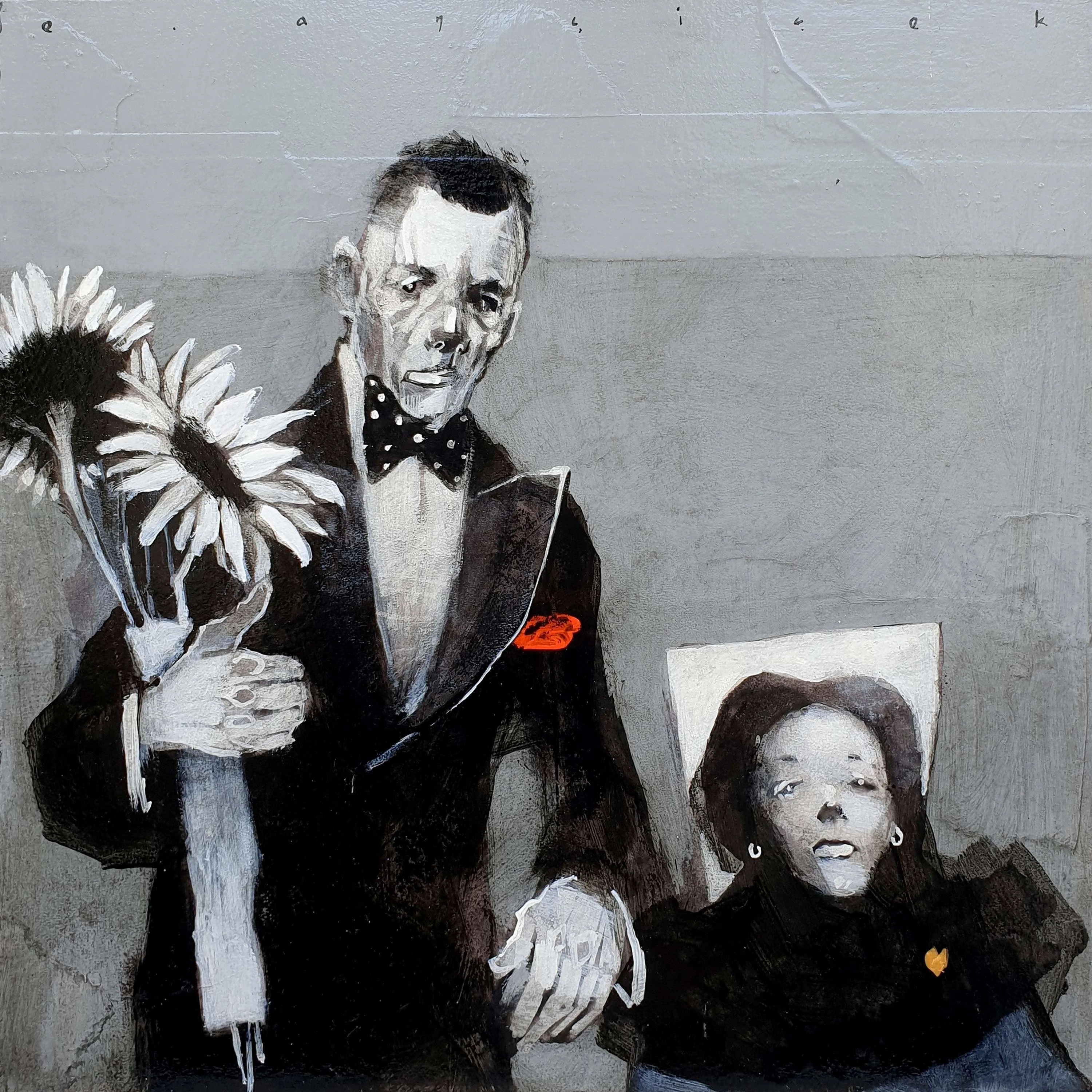 "İsimsiz" eseri ERCAN AYÇİÇEK tarafından 2019 yılında 25x25 cm ölçülerinde Duralit üzeri akrilik boya tekniği ile yapılmıştır.