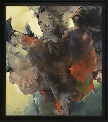 "İsimsiz" eseri EROL PELİOĞLU tarafından 2018 yılında 95x85 cm ölçülerinde Tuval üzeri yağlı boya tekniği ile yapılmıştır.