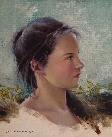 "Moldovalı Kız" eseri FATİH KARAKAŞ tarafından 2014 yılında 29x24 cm ölçülerinde Tuval üzeri yağlı boya tekniği ile yapılmıştır.