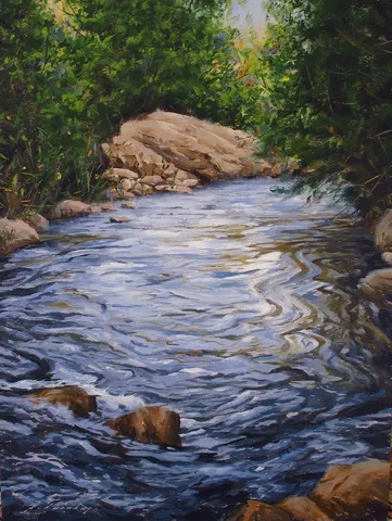 "Dere" eseri FATİH KARAKAŞ tarafından 2014 yılında 40x30 cm ölçülerinde Tuval üzeri yağlı boya tekniği ile yapılmıştır.