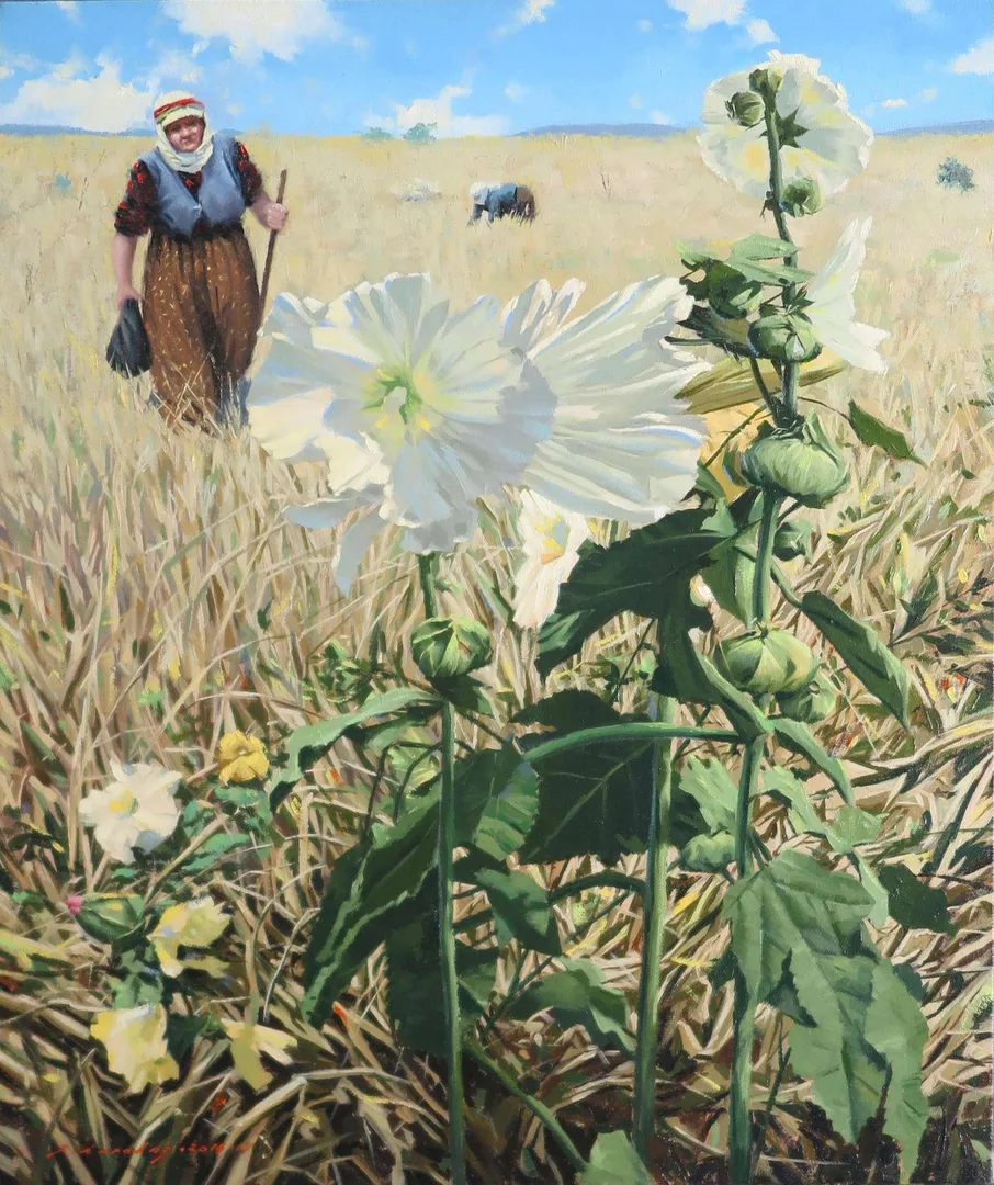 yakınlaştır "Hatmi" eseri FATİH KARAKAŞ tarafından 2014 yılında 60x50 cm ölçülerinde Tuval üzeri yağlı boya tekniği ile yapılmıştır.