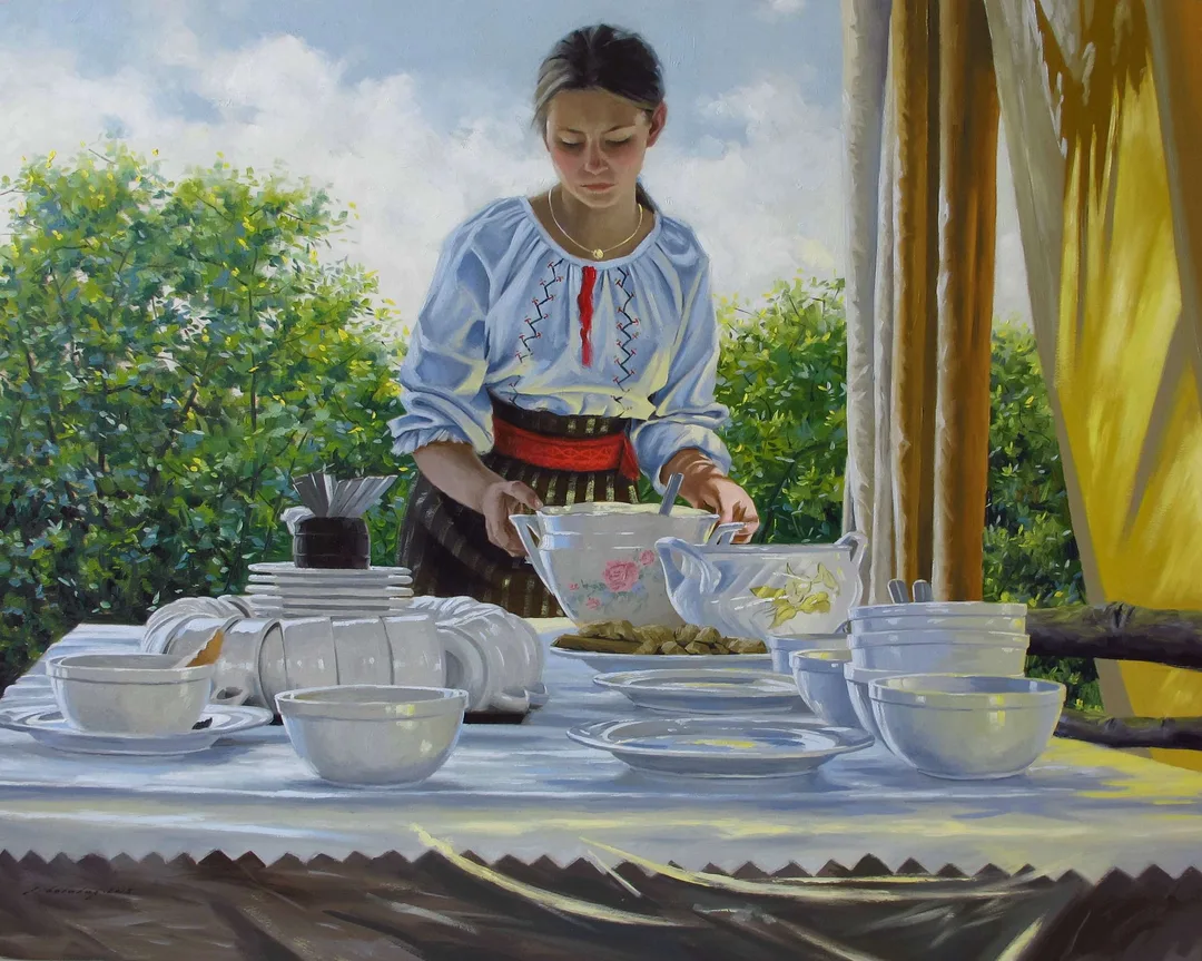 yakınlaştır "Porselen" eseri FATİH KARAKAŞ tarafından 2014 yılında 73x92 cm ölçülerinde Tuval üzeri yağlı boya tekniği ile yapılmıştır.