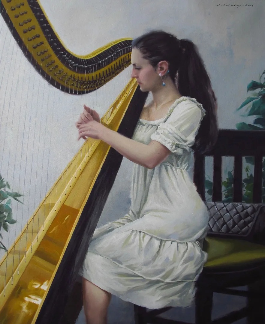 "Arp" eseri FATİH KARAKAŞ tarafından 2015 yılında 80x65 cm ölçülerinde Tuval üzeri yağlı boya tekniği ile yapılmıştır.