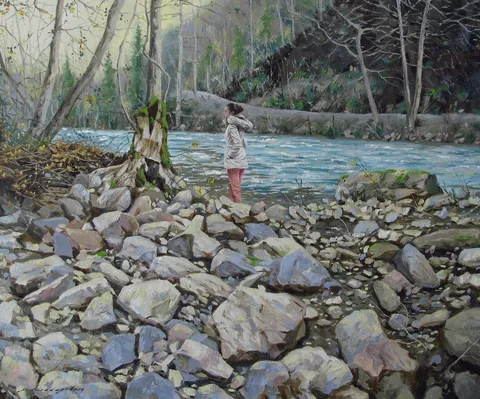 FATİH KARAKAŞ — “Ağaç”, 2015 "Ağaç" eseri FATİH KARAKAŞ tarafından 2015 yılında 50x60 cm ölçülerinde Tuval üzeri yağlı boya tekniği ile yapılmıştır.