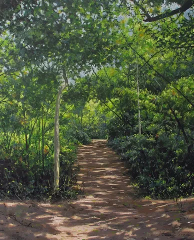 "Yol" eseri FATİH KARAKAŞ tarafından 2014 yılında 80x65 cm ölçülerinde Tuval üzeri yağlı boya tekniği ile yapılmıştır.