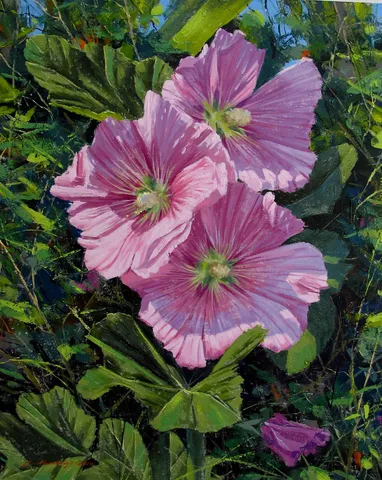 FATİH KARAKAŞ — “Pembe Hatmiler”, 2017 "Pembe Hatmiler" eseri FATİH KARAKAŞ tarafından 2017 yılında 50x40 cm ölçülerinde Tuval üzeri yağlı boya tekniği ile yapılmıştır.