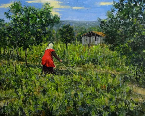 FATİH KARAKAŞ — “Caba”, 2017 "Caba" eseri FATİH KARAKAŞ tarafından 2017 yılında 40x50 cm ölçülerinde Tuval üzeri yağlı boya tekniği ile yapılmıştır.