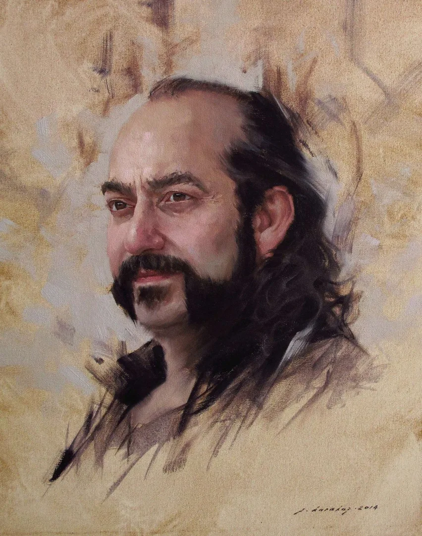 yakınlaştır "Portre" eseri FATİH KARAKAŞ tarafından 2014 yılında 50x40 cm ölçülerinde Tuval üzeri yağlı boya tekniği ile yapılmıştır.