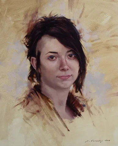 "Portre" eseri FATİH KARAKAŞ tarafından 2014 yılında 50x40 cm ölçülerinde Tuval üzeri yağlı boya tekniği ile yapılmıştır.