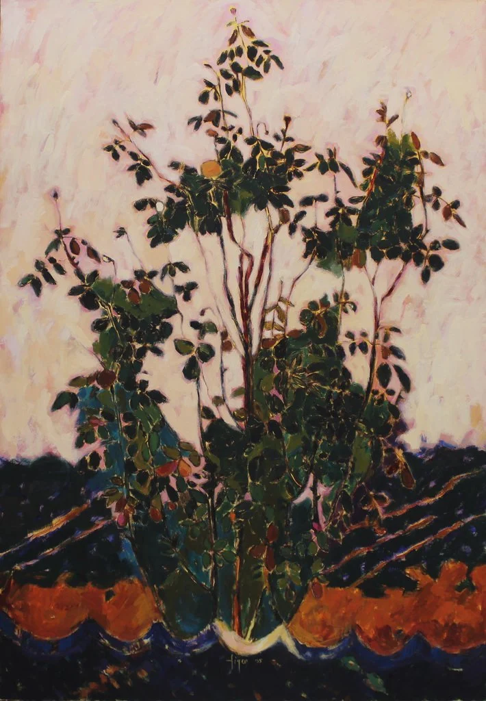 yakınlaştır "İsimsiz" eseri FİGEN SAVAŞ tarafından 2005 yılında 100x70 cm ölçülerinde Tuval üzeri yağlı boya tekniği ile yapılmıştır.