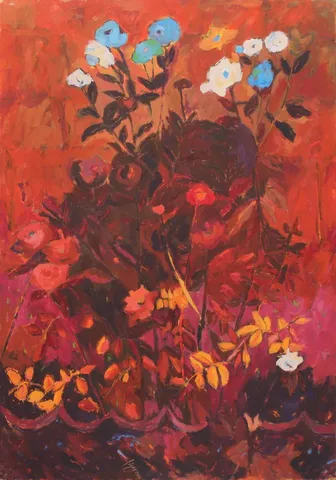 FİGEN SAVAŞ — “İsimsiz”, 2005 "İsimsiz" eseri FİGEN SAVAŞ tarafından 2005 yılında 100x70 cm ölçülerinde Tuval üzeri yağlı boya tekniği ile yapılmıştır.
