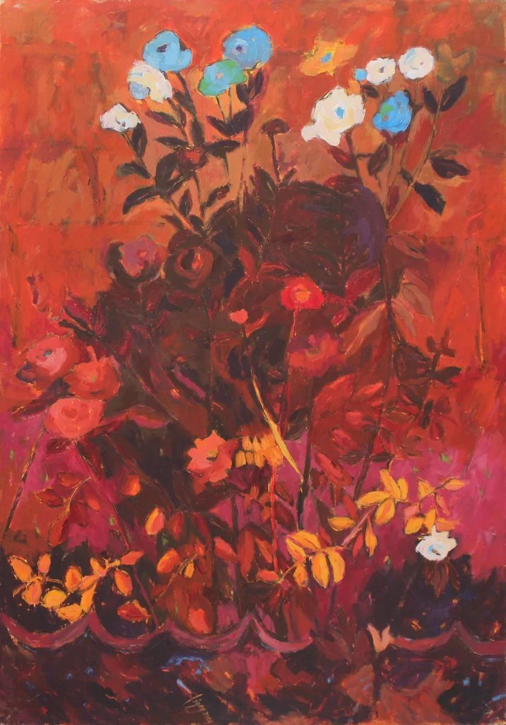 "İsimsiz" eseri FİGEN SAVAŞ tarafından 2005 yılında 100x70 cm ölçülerinde Tuval üzeri yağlı boya tekniği ile yapılmıştır.