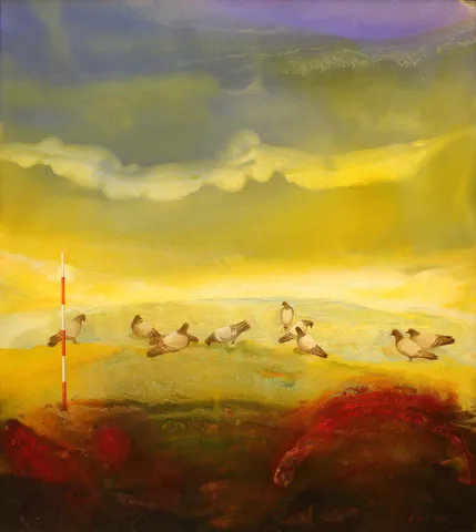 FİKRİ CANTÜRK — “İsimsiz”, 1996 "İsimsiz" eseri FİKRİ CANTÜRK tarafından 1996 yılında 85x76 cm ölçülerinde Tuval üzeri yağlı boya tekniği ile yapılmıştır.