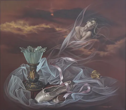 FİRDEVSİ FEYZULLAH — “İsimsiz”, 2014 "İsimsiz" eseri FİRDEVSİ FEYZULLAH tarafından 2014 yılında 70x80 cm ölçülerinde Tuval üzeri yağlı boya tekniği ile yapılmıştır.