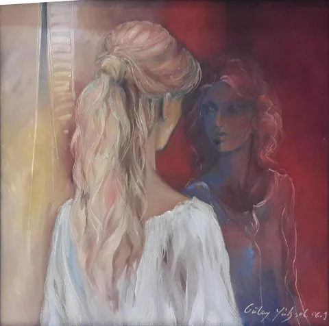 "İsimsiz" eseri GÜLAY YÜKSEL tarafından 2006 yılında 40x40 cm ölçülerinde Tuval üzeri yağlı boya tekniği ile yapılmıştır.