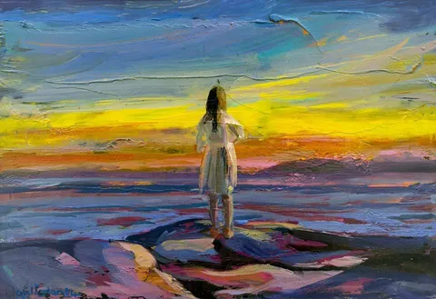"İsimsiz" eseri GÜLİSTAN KARAGÜZEL tarafından 2015 yılında 26x37 cm ölçülerinde Kağıt üzeri yağlı boya tekniği ile yapılmıştır.