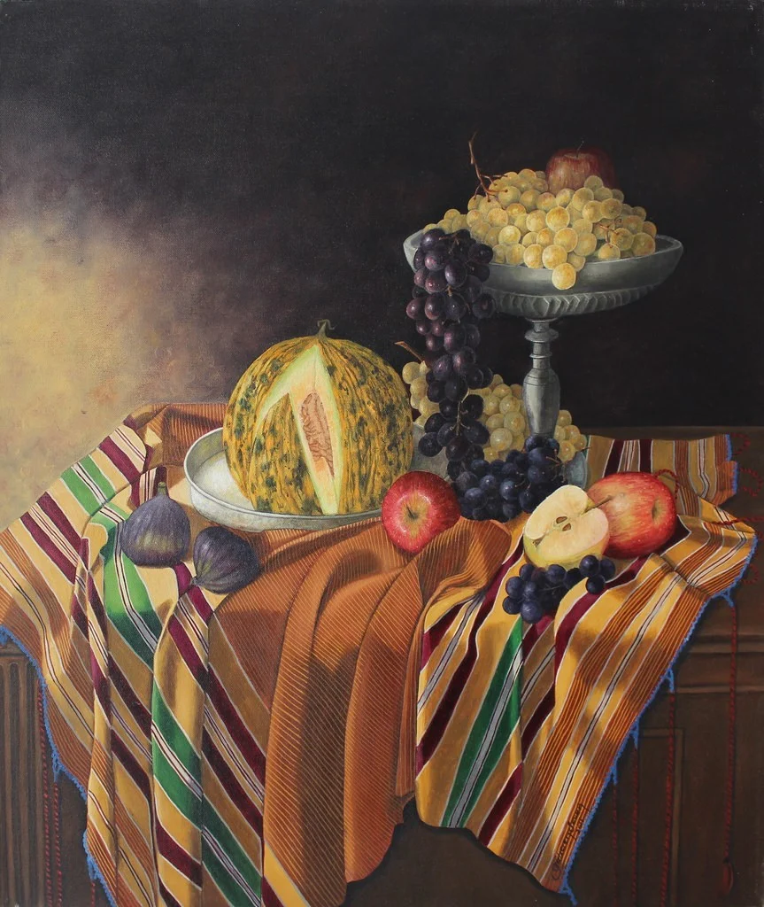 "İsimsiz" eseri GÜLSEREN SEVEN tarafından 70x60 cm ölçülerinde Tuval üzeri yağlı boya tekniği ile yapılmıştır.
