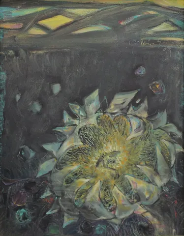 GÜLTEKİN SERBEST — “İsimsiz”, 1995 "İsimsiz" eseri GÜLTEKİN SERBEST tarafından 1995 yılında 45x35 cm ölçülerinde Tuval üzeri yağlı boya tekniği ile yapılmıştır.