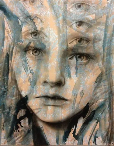 GÜLVELİ KAYA — “İsimsiz” "İsimsiz" eseri GÜLVELİ KAYA tarafından 150x120 cm ölçülerinde Tuval üzeri akrilik boya tekniği ile yapılmıştır.