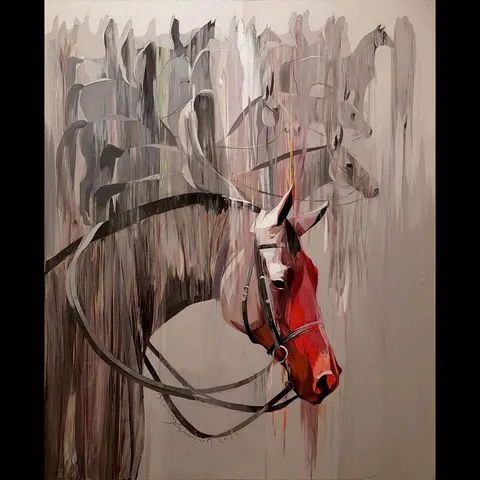 "İsimsiz" eseri HAKAN ERASLAN tarafından 2018 yılında 100x80 cm ölçülerinde Tuval üzeri akrilik boya tekniği ile yapılmıştır.