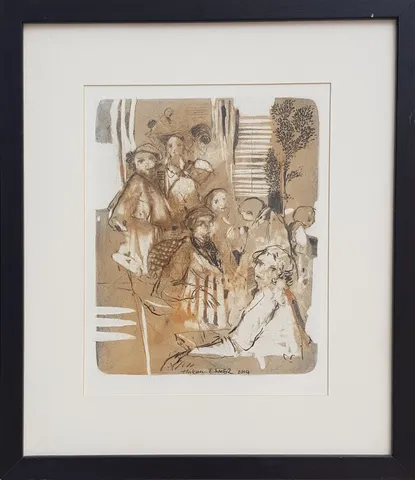 HAKAN ESMER — “İsimsiz”, 2014 "İsimsiz" eseri HAKAN ESMER tarafından 2014 yılında 30x24 cm ölçülerinde Kağıt üzeri kara kalem tekniği ile yapılmıştır.