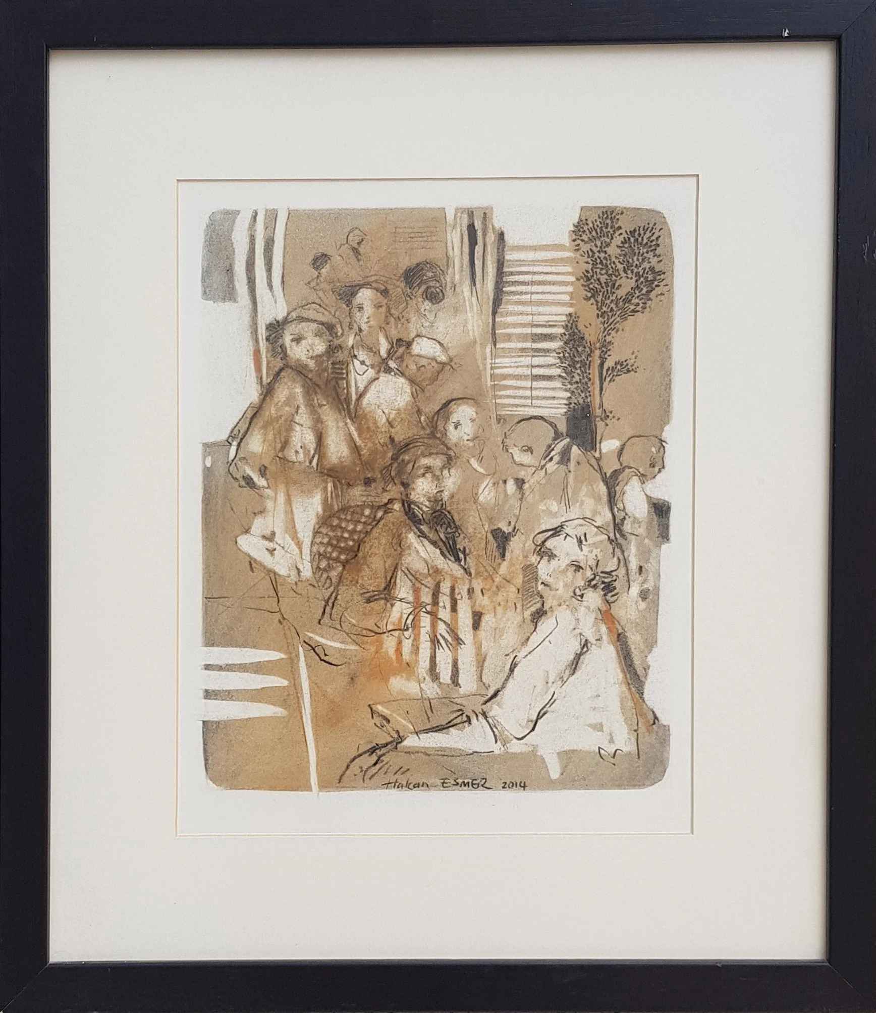 "İsimsiz" eseri HAKAN ESMER tarafından 2014 yılında 30x24 cm ölçülerinde Kağıt üzeri kara kalem tekniği ile yapılmıştır.