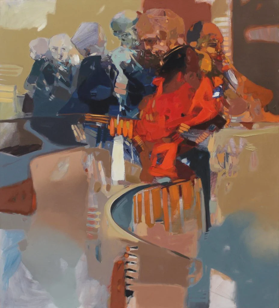 "İsimsiz" eseri HAKAN ESMER tarafından 110x100 cm ölçülerinde Tuval üzeri yağlı boya tekniği ile yapılmıştır.