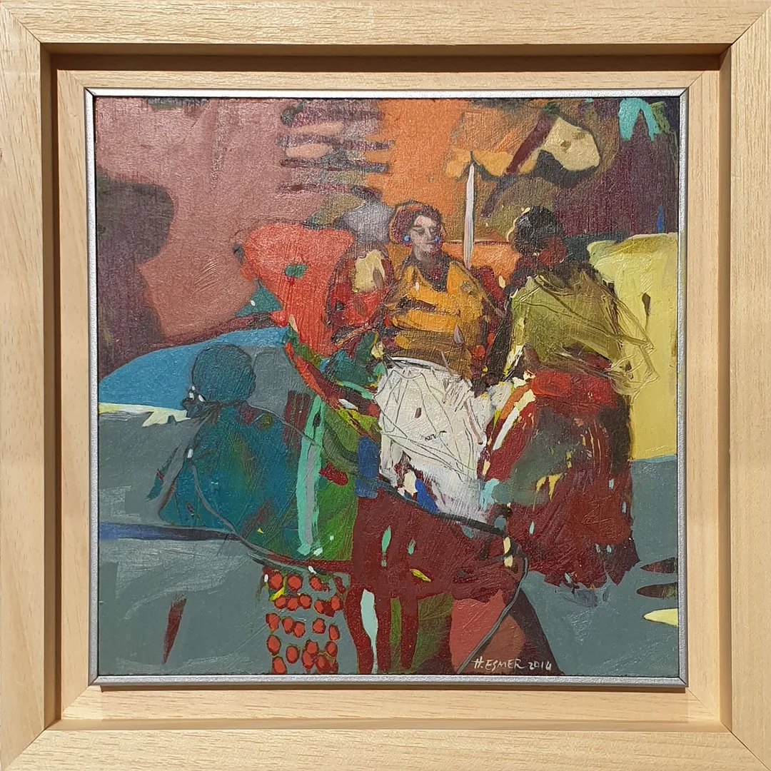 yakınlaştır "İsimsiz" eseri HAKAN ESMER tarafından 2014 yılında 25x25 cm ölçülerinde Tuval üzeri yağlı boya tekniği ile yapılmıştır.