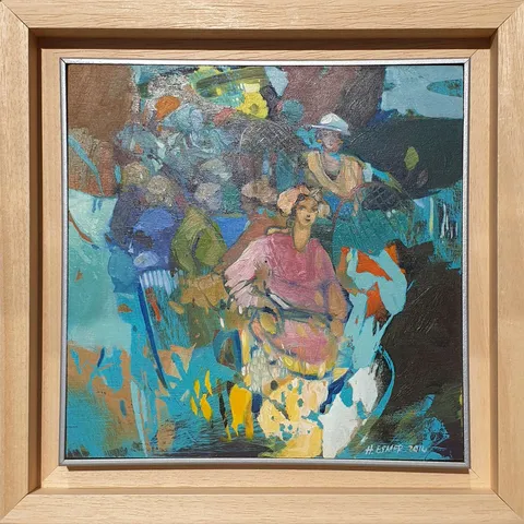 HAKAN ESMER — “İsimsiz”, 2014 "İsimsiz" eseri HAKAN ESMER tarafından 2014 yılında 20x20 cm ölçülerinde Tuval üzeri yağlı boya tekniği ile yapılmıştır.