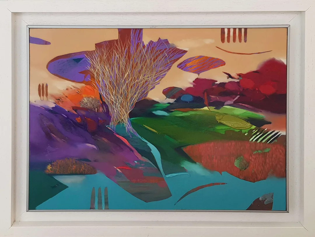 "İsimsiz" eseri HAKAN ESMER tarafından 2013 yılında 27x35 cm ölçülerinde Duralit üzeri yağlı boya tekniği ile yapılmıştır.