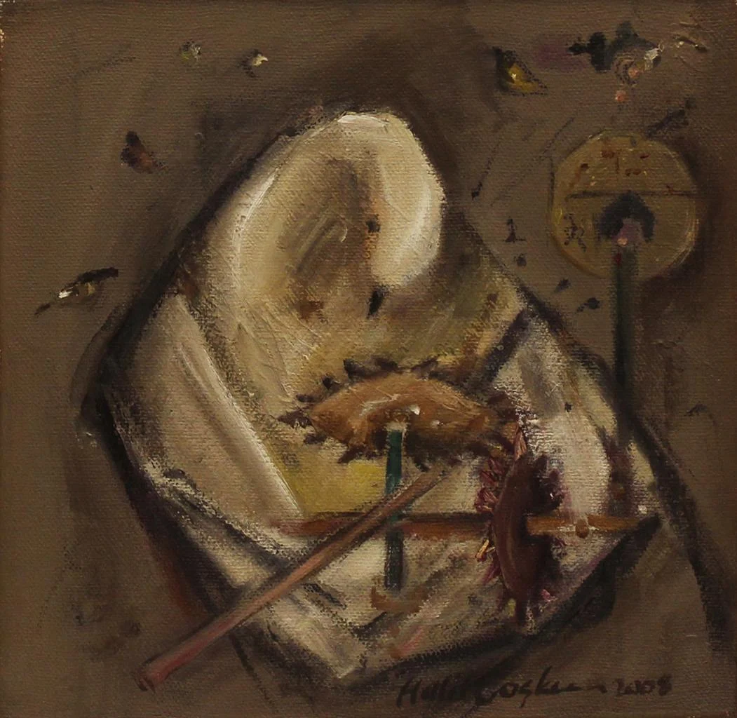 "İsimsiz" eseri HALİL COŞKUN tarafından 2006 yılında 20x20 cm ölçülerinde Tuval üzeri yağlı boya tekniği ile yapılmıştır.