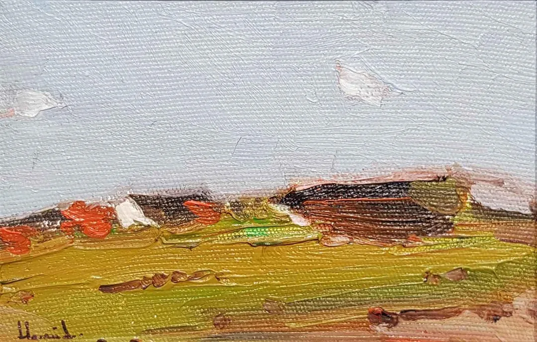 "İsimsiz" eseri HAMİD ALİOĞLU tarafından 2018 yılında 10x15 cm ölçülerinde Tuval üzeri yağlı boya tekniği ile yapılmıştır.