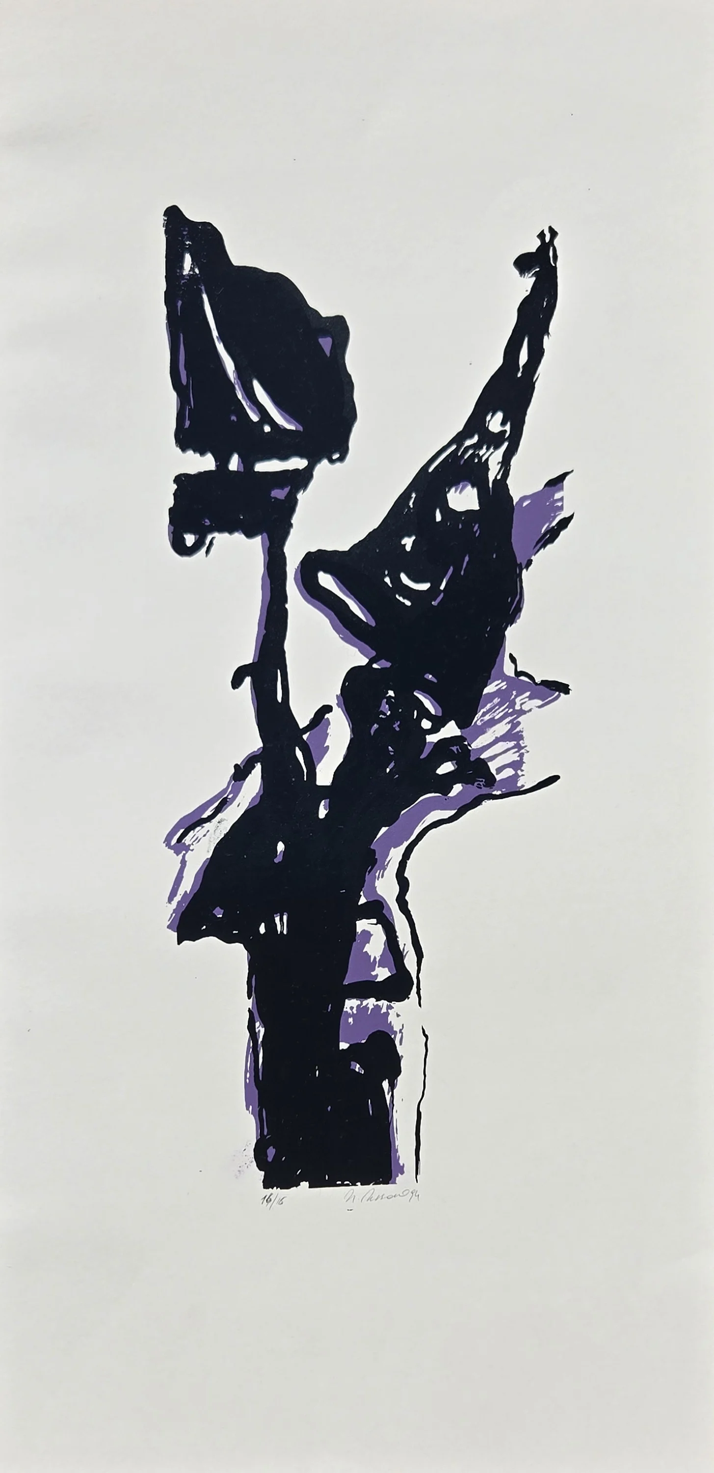 "İsimsiz" eseri HASAN KIRAN tarafından 1994 yılında 66x32 cm ölçülerinde Linolyum Baskı tekniği ile yapılmıştır.