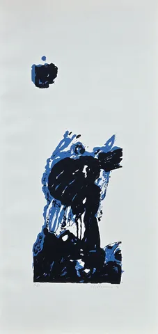 HASAN KIRAN — “İsimsiz”, 1994 "İsimsiz" eseri HASAN KIRAN tarafından 1994 yılında 66x32 cm ölçülerinde Linolyum Baskı tekniği ile yapılmıştır.