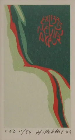 HASİP PEKTAŞ — “İsimsiz”, 2004 "İsimsiz" eseri HASİP PEKTAŞ tarafından 2004 yılında 12x7 cm ölçülerinde Exlibris tekniği ile yapılmıştır.