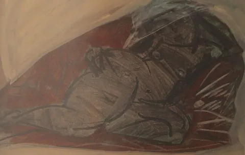 "İsimsiz" eseri HATİCE UYAR tarafından 1998 yılında 18x28 cm ölçülerinde Kağıt üzeri yağlı boya tekniği ile yapılmıştır.