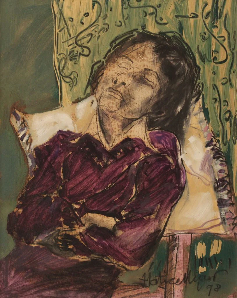 "İsimsiz" eseri HATİCE UYAR tarafından 1998 yılında 33x26 cm ölçülerinde Kağıt üzeri yağlı boya tekniği ile yapılmıştır.