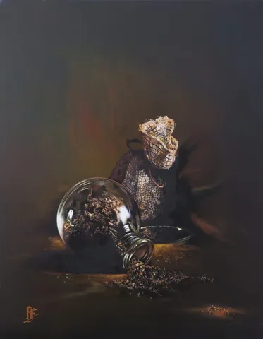 "İsimsiz" eseri HÜSEYİN FEYZULLAH tarafından 2016 yılında 50x40 cm ölçülerinde Tuval üzeri yağlı boya tekniği ile yapılmıştır.